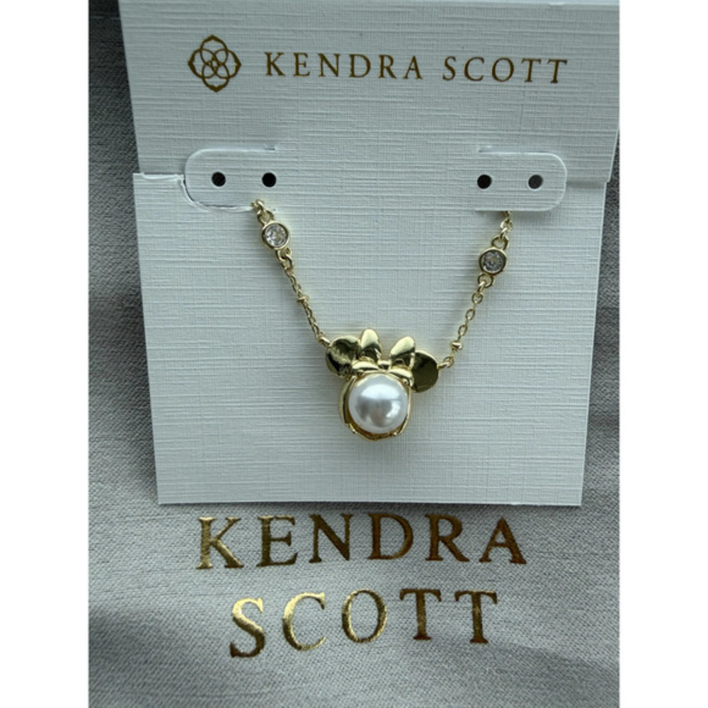 Kendra Scott White Mickey Mouse Pendant Necklace